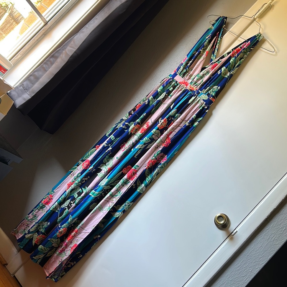 Used once long dress with slit